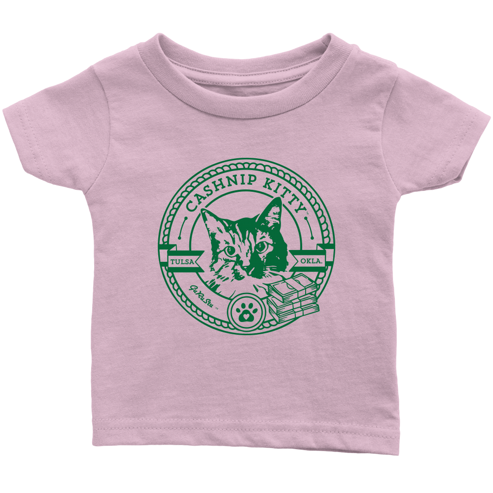 Cashnip Kitty Fan Club TShirt (Infant or Pet) Green Logo