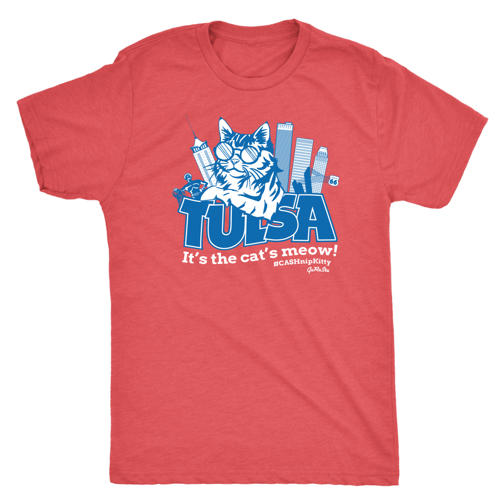Tulsa - It's the Cat's Meow - Tri-blend Tee