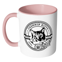 Cashnip Kitty Fan Club Coffee Mug Color Handle Black Logo