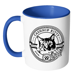 Cashnip Kitty Fan Club Coffee Mug Color Handle Black Logo