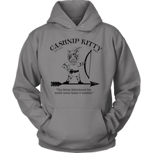 Cashnip Kitty Feline Robin Hood Hoodie Black Logo