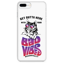 Outta Here with Your Bad Vibes iPhone case