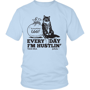 Cashnip Kitty Daily Hu$tle Tee Black Logo