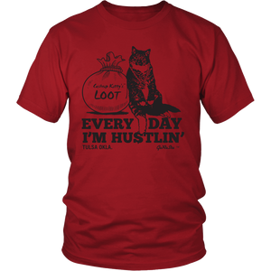 Cashnip Kitty Daily Hu$tle Tee Black Logo