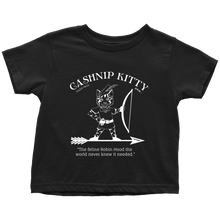 Cashnip Kitty Feline Robin Hood Toddler Tee White Logo