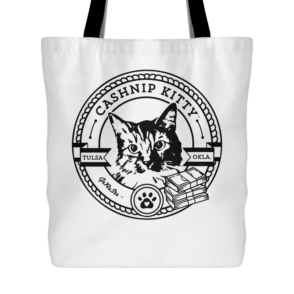 Cashnip Kitty Official Fan Club Tote Black Logo