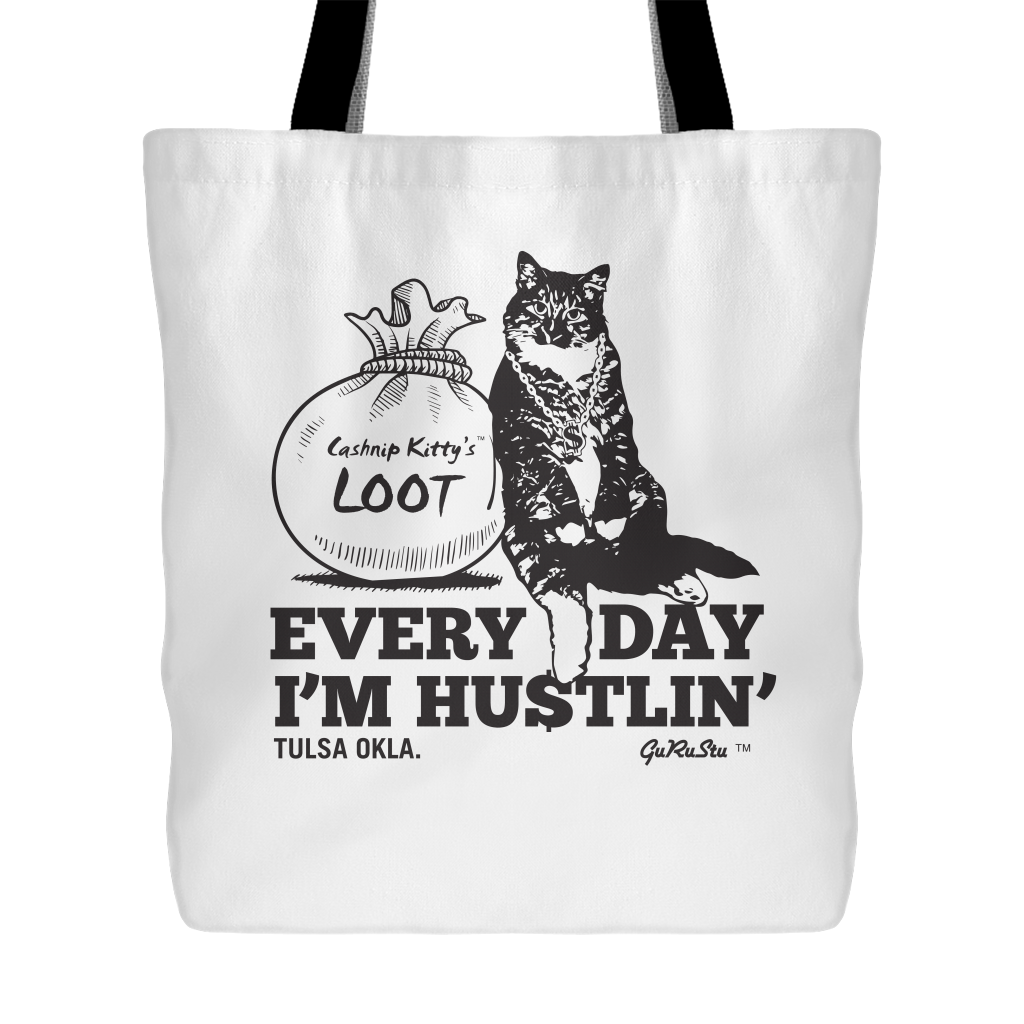 Cashnip Kitty Daily Hu$tle Totes - More tote styles available