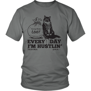 Cashnip Kitty Daily Hu$tle Tee Black Logo
