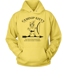 Cashnip Kitty Feline Robin Hood Hoodie Black Logo